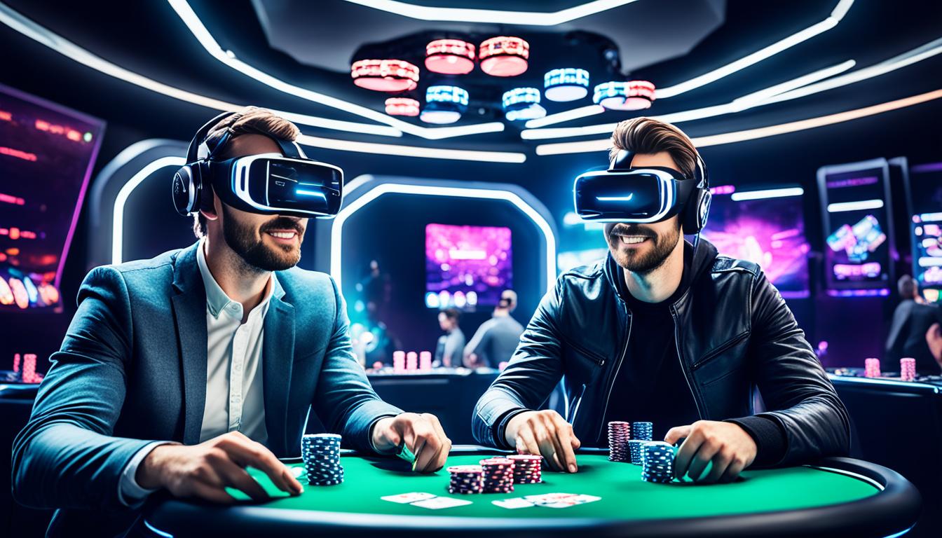 Interaksi VR dalam Poker Online